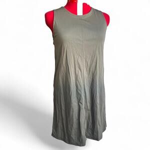Everlane 100% Cotton Khaki Green Tank Mini Dress
